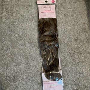 Premium hair extensions, ash brown, wavy